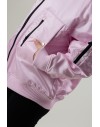 PINKO BRUGNETO BOMBER SATIN SWEET LILAC PINK