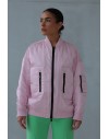 PINKO BRUGNETO BOMBER SATIN SWEET LILAC PINK