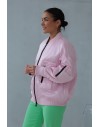 PINKO BRUGNETO BOMBER SATIN SWEET LILAC PINK