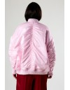 PINKO BRUGNETO BOMBER SATIN SWEET LILAC PINK