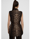 LOLA CASADEMUNT KAMIZELKA ANIMAL PRINT