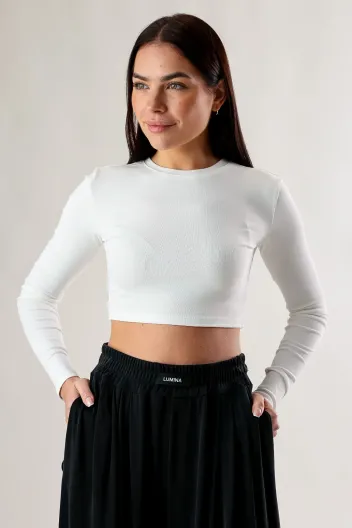 LUMINA CROP TOP BIAŁY