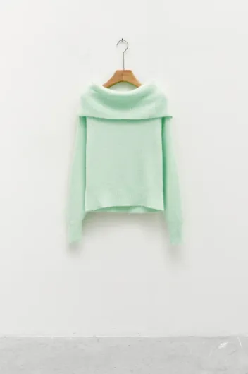 MADE IN ITALY MAGLIONE VERDE AQUA