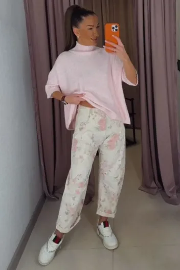 MADE IN ITALY PANTALONE ROSA